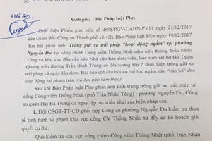 Giám đốc Công an Hà Nội chỉ đạo xử lý thông tin sau khi Pháp luật Plus phản ánh