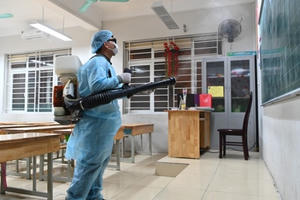 Bộ Y tế hướng dẫn cách khử khuẩn trường học chống COVID-19