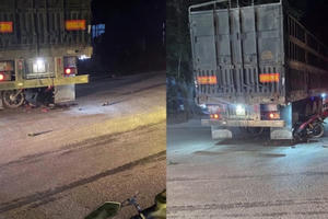 Hà Giang: Xe máy đâm đuôi đầu kéo, 1 ngưởi tử vong