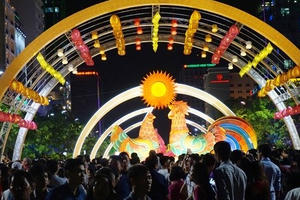 TP.HCM: Hàng ngàn người dự khai mạc đường hoa Tết