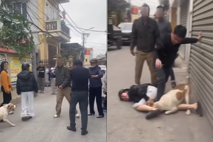 Tạm giữ hình sự 2 bố con vụ "điều" chó cắn hàng xóm