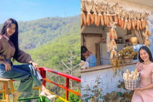 Hoa khôi và Á khôi 1 "Miss capital Việt Nam 2019" cùng chọn Đà Lạt để du xuân