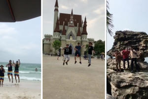 Xem clip "3 bạn nam nắm tay nhau nhảy khắp muôn nơi" mới thấy hội anh em cũng tình cảm lắm chứ bộ!