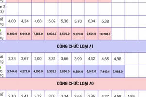 Cách tính lương, phụ cấp cho hàng triệu công chức, viên chức năm 2020