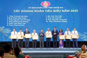Nghệ An: Gặp mặt các doanh nghiệp, doanh nhân tiêu biểu năm 2025