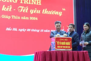 Huyện Bắc Hà phát động ủng hộ "Tết vì người nghèo"