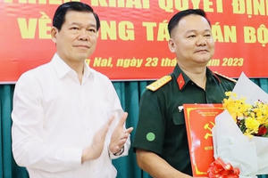 Đại tá Bùi Đăng Ninh giữ chức Phó Bí thư Đảng ủy Quân sự tỉnh Đồng Nai