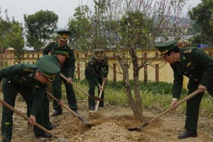 Bộ đội Biên phòng Lào Cai phát động Tết trồng cây
