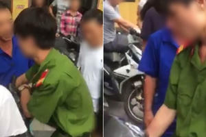 Hà Nội: Nam thanh niên mặc sắc phục công an bị dân vây đánh trên phố là chiến sỹ nghĩa vụ