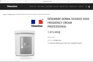 Mỹ phẩm nhập khẩu do Công ty Hyunjin C&T phân phối bị thu hồi vì ghi sai công dụng