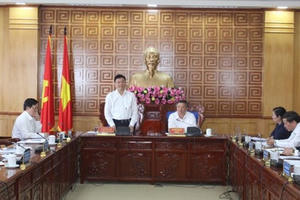 Bộ trưởng Lê Thành Long làm việc với Tỉnh ủy Lai Châu: Tỉnh quan tâm, bố trí cán bộ làm pháp chế