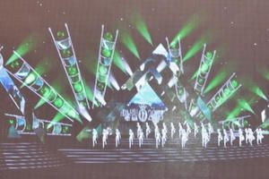 Sân khấu ngoài trời của đêm Chung khảo phía Bắc Hoa hậu Việt Nam sẽ vô cùng hoành tráng