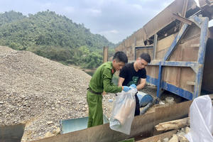 Lợi dụng khai thác cát, sỏi để tận thu vàng