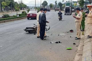 Xe ô tô khách tông xe máy, một người tử vong tại chỗ