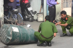 Hiện trường vụ nổ thùng phi khiến 1 người tử vong
