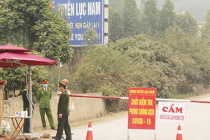 Bắc Giang: Dỡ bỏ vùng cách ly y tế Covid-19 tại xã Cẩm Lý, huyện Lục Nam