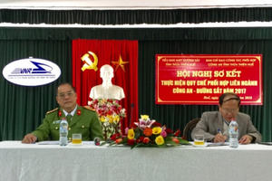 Thừa Thiên Huế: Sơ kết thực hiện quy chế phối hợp liên ngành Công an-đường sắt 2017