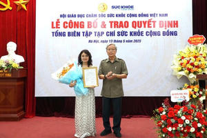 Nhà báo Chu Loan giữ chức vụ Tổng Biên tập Tạp chí Sức khỏe Cộng đồng