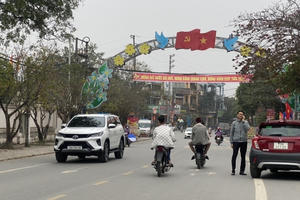 Phú Thọ: Huyện Hạ Hoà rực rỡ cờ hoa mừng Đảng, mừng Xuân