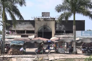 Kiên Giang: Cháy chợ trong đêm thiệt hại hàng tỷ đồng