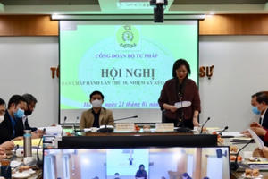 4 nội dung cốt lõi để xây dựng Công đoàn Bộ Tư pháp vững mạnh