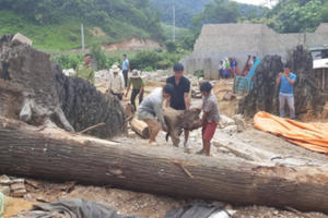 Hiện trường sào huyệt ma túy Lóng Luông bị san phẳng