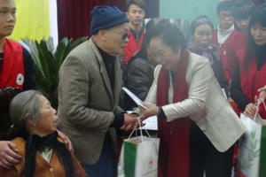 Phó Chủ tịch nước Nguyễn Thị Doan thăm và tặng quà tết tại Thái Bình