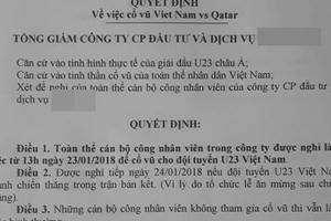 Hé lộ danh tính “Ông sếp”của năm cho toàn bộ nhân viên nghỉ làm xem bóng đá gây bão mạng