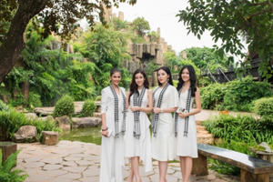 Kỳ Duyên, Mỹ Linh, Trương Thị May, Thùy Dung "đọ sắc" giữa buôn làng Tây Nguyên