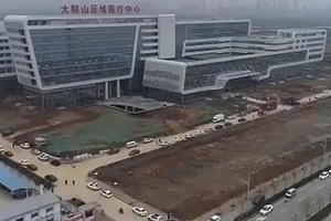 Bệnh viện đối phó dịch Corona hoàn thiện trong 48 giờ ở Trung Quốc mở cửa