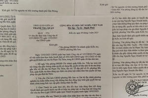 Quận Kiến An, TP.Hải Phòng: Cần xử lý trách nhiệm của Phó Giám đốc và viên chức Văn phòng Đăng ký đất đai