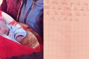 Phát hiện trẻ sơ sinh bị bỏ lại bên quốc lộ giữa đêm tối lạnh giá