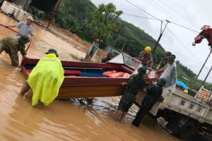 2 người chết, 7 người bị thương do mưa lũ ở Phú Thọ