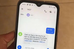 Đã có hơn 6 tỷ tin nhắn phòng, chống Covid-19 được gửi