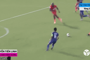 Top 5 bàn thắng đẹp nhất vòng 20 V-League: Tuyệt phẩm của Tiến Linh
