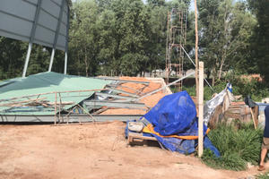 Bình Dương: Sập công trình nhà xưởng, 3 người bị thương