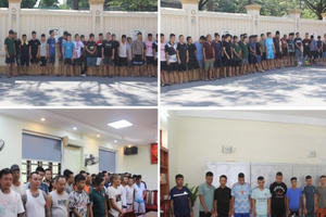 Thanh Hoá: Triệt phá sới gà ăn tiền, bắt giữ 142 đối tượng