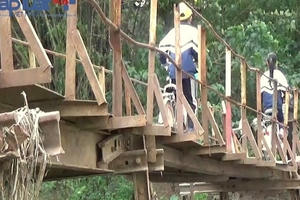 Hà Nội: Hàng nghìn người "đánh đu tính mạng" trên cây cầu chờ sập