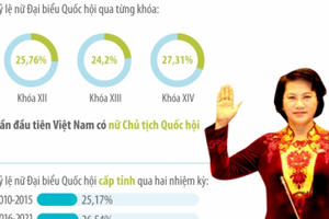 Tỷ lệ nữ tham gia quản lý, lãnh đạo ngày càng tăng trong nhiệm kỳ 2016-2020