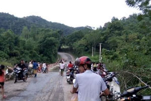 Thanh Hóa: Phát hiện thi thể công nhân cầu đường dưới đập Bai Mường