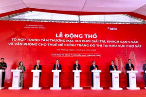 Hải Phòng: Động thổ Tổ hợp Trung tâm thương mại hơn 6.000 tỷ đồng