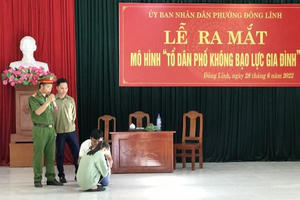 “Tổ dân phố không bạo lực gia đình”