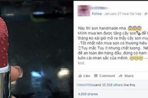 “Méo mặt” vì mỹ phẩm tự chế