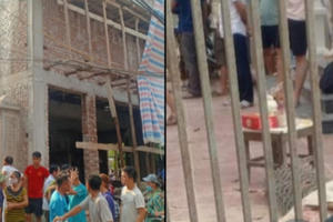 Thạch Thất (Hà Nội): Đang thi công xây dựng nhà ở, một người đàn ông bất ngờ rơi xuống đất tử vong