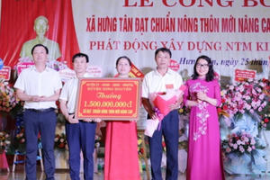 Nghệ An: Có 302 xã đạt chuẩn NTM và 7 xã đạt chuẩn NTM nâng cao