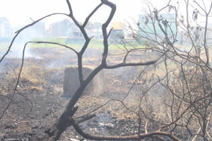 TP HCM: Cả khu phố nháo nhào vì đốt rác bị cháy lan