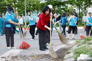 Phát động phong trào giữ vệ sinh môi trường chào mừng kỷ niệm 80 năm Quốc khánh 2/9