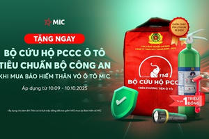 Tặng Bộ Cứu hộ PCCC ô tô trị giá 1 triệu đồng khi mua bảo hiểm thân vỏ ô tô MIC