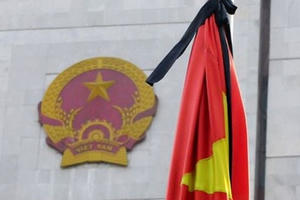 Đoàn viếng Chủ tịch nước Trần Đại Quang không mang vòng hoa