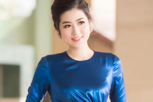 Á Hậu Tú Anh khoe nhan sắc ngọt ngào trong chiếc đầm của Lê Thanh Hòa